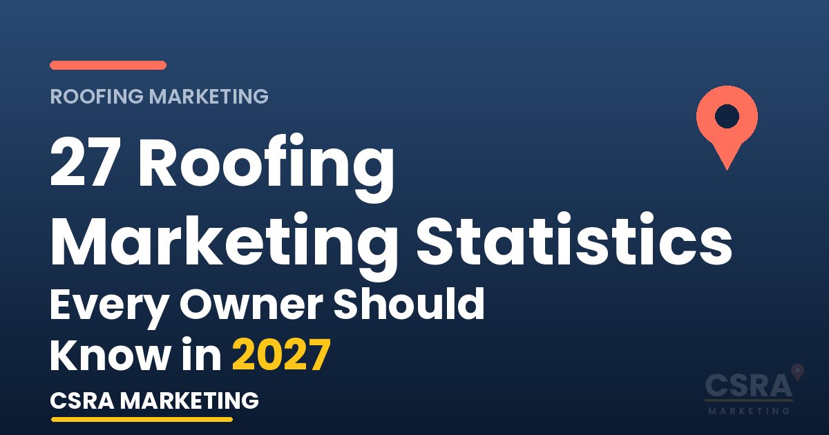 27 Roofing Marketing Statistics Every Owner Should Know in 2027