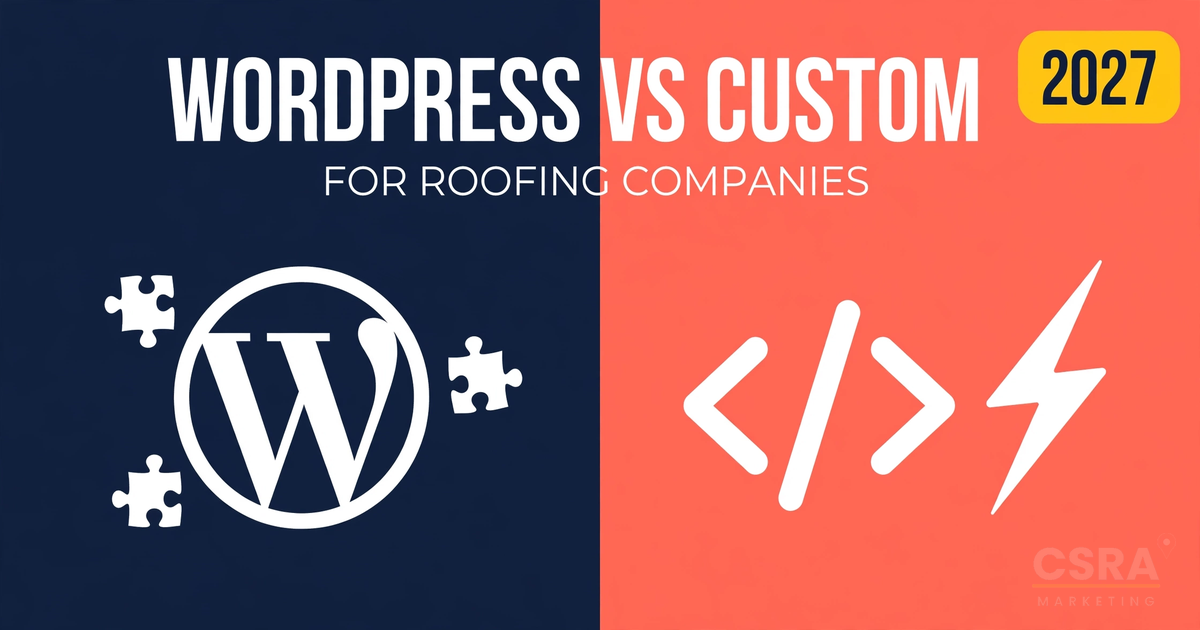 WordPress vs Custom: What's the Best Website Platform for Roofers in 2027?